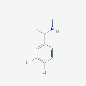molecular formula C9H11Cl2N B3264955 [1-(3,4-Dichlorophenyl)ethyl](methyl)amine CAS No. 40023-76-5