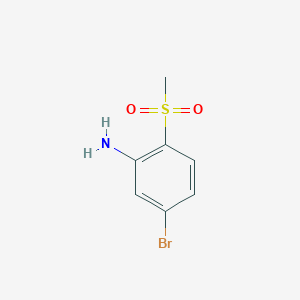 molecular formula C7H8BrNO2S B3264960 5-溴-2-甲磺酰苯胺 CAS No. 400610-51-7