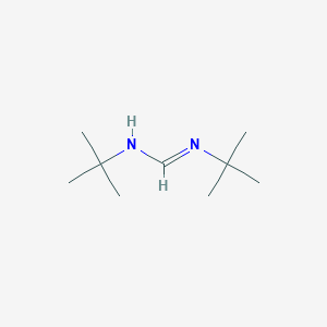 molecular formula C9H20N2 B3265008 Methanimidamide, N,N'-bis(1,1-dimethylethyl)- CAS No. 40090-33-3