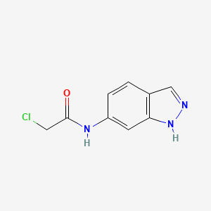 molecular formula C9H8ClN3O B3265036 2-Chloro-N-(1H-indazol-6-YL)-acetamide CAS No. 401591-05-7