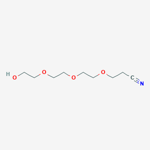 molecular formula C9H17NO4 B3265050 Propanenitrile, 3-[2-[2-(2-hydroxyethoxy)ethoxy]ethoxy]- CAS No. 401612-75-7