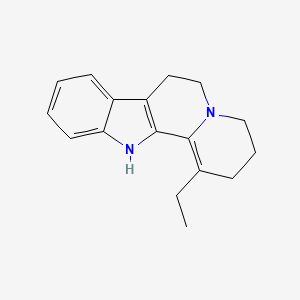 molecular formula C17H20N2 B3265056 1-Ethyl-2,3,4,6,7,12-hexahydroindolo[2,3-a]quinolizine CAS No. 40163-47-1