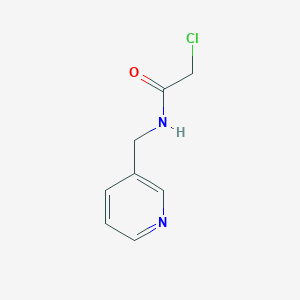 molecular formula C8H9ClN2O B3265058 2-chloro-N-(pyridin-3-ylmethyl)acetamide CAS No. 401640-80-0