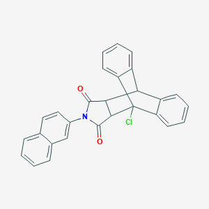 molecular formula C28H18ClNO2 B326508 1-Chloro-17-naphthalen-2-yl-17-azapentacyclo[6.6.5.02,7.09,14.015,19]nonadeca-2,4,6,9,11,13-hexaene-16,18-dione 