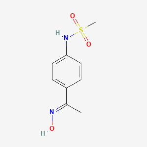 molecular formula C9H12N2O3S B3265122 N-{4-[1-(hydroxyimino)ethyl]phenyl}methanesulfonamide CAS No. 401909-82-8