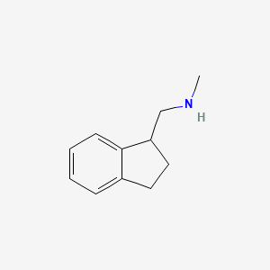 molecular formula C11H15N B3265125 [(2,3-dihydro-1H-inden-1-yl)methyl](methyl)amine CAS No. 40191-37-5