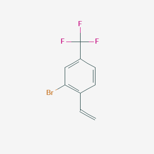 molecular formula C9H6BrF3 B3265127 2-Bromo-4-(trifluoromethyl)styrene CAS No. 402-09-5