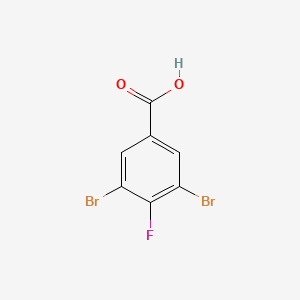 molecular formula C7H3Br2FO2 B3265137 3,5-Dibromo-4-fluorobenzoic acid CAS No. 402-87-9