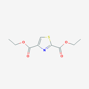 molecular formula C9H11NO4S B3265142 2,4-二羧酸二乙酯噻唑 CAS No. 40235-67-4