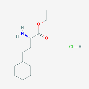 molecular formula C12H24ClNO2 B3265151 Ethyl (2S)-2-Amino-4-cyclohexylbutanoate hydrochloride CAS No. 402474-20-8