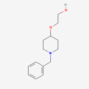 molecular formula C14H21NO2 B3265152 2-(1-Benzyl-piperidin-4-yloxy)-ethanol CAS No. 40256-25-5