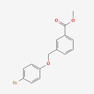 molecular formula C15H13BrO3 B3265161 Methyl 3-[(4-bromophenoxy)methyl]benzoate CAS No. 402730-48-7