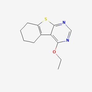 molecular formula C12H14N2OS B3265173 4-Ethoxy-5,6,7,8-tetrahydro-[1]benzothiolo[2,3-d]pyrimidine CAS No. 40277-50-7