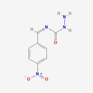 molecular formula C8H8N4O3 B326520 N-{4-nitrobenzylidene}hydrazinecarboxamide 