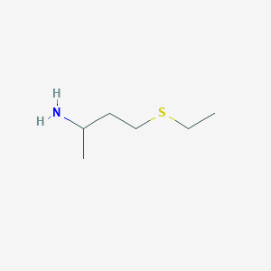 molecular formula C6H15NS B3265225 4-(Ethylsulfanyl)butan-2-amine CAS No. 402928-09-0
