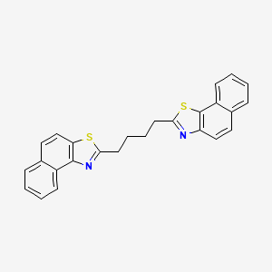 molecular formula C26H20N2S2 B3265237 2-(4-(Naphtho[1,2-d]thiazol-2-yl)butyl)naphtho[2,1-d]thiazole CAS No. 402951-88-6