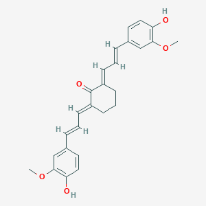 molecular formula C26H26O5 B326524 2,6-Bis[3-(4-hydroxy-3-methoxyphenyl)-2-propenylidene]cyclohexanone 