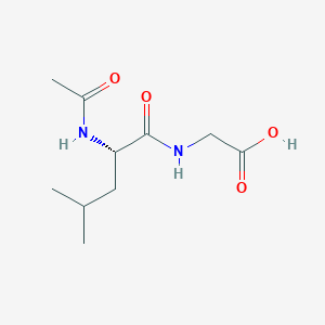 molecular formula C10H18N2O4 B3265269 Acetyl-L-leucyl glycine CAS No. 4033-42-5