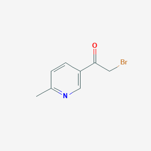 molecular formula C8H8BrNO B3265271 2-Bromo-1-(6-methylpyridin-3-yl)ethanone CAS No. 40337-65-3