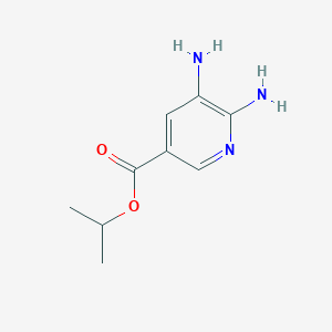 molecular formula C9H13N3O2 B3265288 Isopropyl 5,6-diaminonicotinate CAS No. 403668-98-4