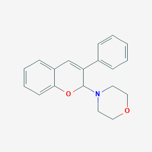 molecular formula C19H19NO2 B326529 4-(3-Phenyl-2H-chromen-2-yl)morpholine 