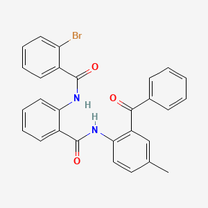 N-(2-benzoyl-4-methylphenyl)-2-(2-bromobenzamido)benzamide