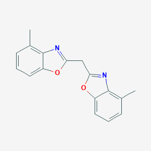 molecular formula C17H14N2O2 B326533 4-Methyl-2-[(4-methyl-1,3-benzoxazol-2-yl)methyl]-1,3-benzoxazole 