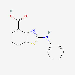 2-(Phenylamino)-4,5,6,7-tetrahydro-1,3-benzothiazole-4-carboxylic acid