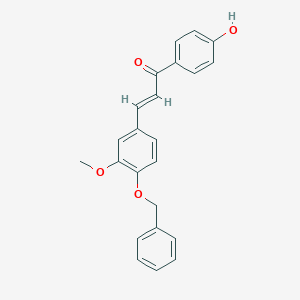 molecular formula C23H20O4 B326534 3-[4-(Benzyloxy)-3-methoxyphenyl]-1-(4-hydroxyphenyl)-2-propen-1-one 