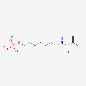 molecular formula C11H22NO5P B3265357 7-[(2-Methylacryloyl)amino]heptyl dihydrogen phosphate CAS No. 404581-63-1