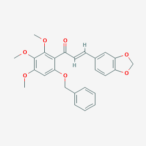 3-(1,3-Benzodioxol-5-yl)-1-[6-(benzyloxy)-2,3,4-trimethoxyphenyl]-2-propen-1-one