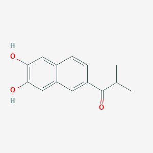 1-(6,7-Dihydroxynaphthalen-2-YL)-2-methylpropan-1-one