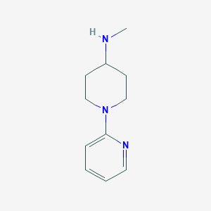 molecular formula C11H17N3 B3265416 N-methyl-1-(pyridin-2-yl)piperidin-4-amine CAS No. 405058-06-2