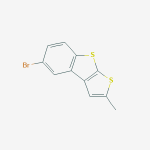 molecular formula C11H7BrS2 B326544 5-Bromo-2-methylthieno[2,3-b][1]benzothiophene 