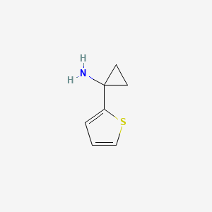 molecular formula C7H9NS B3265443 1-(噻吩-2-基)环丙胺 CAS No. 405142-41-8