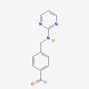 molecular formula C12H11N3O B3265445 4-((Pyrimidin-2-ylamino)methyl)benzaldehyde CAS No. 405175-13-5