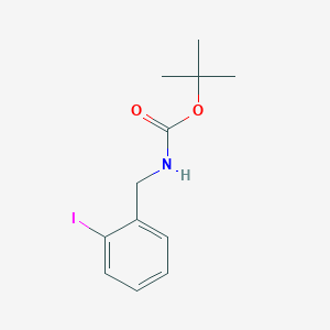 molecular formula C12H16INO2 B3265447 叔丁基 2-碘苄基氨基甲酸酯 CAS No. 405198-83-6
