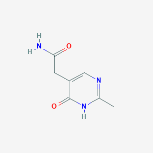 molecular formula C7H9N3O2 B326545 2-(4-Hydroxy-2-methylpyrimidin-5-yl)acetamide 