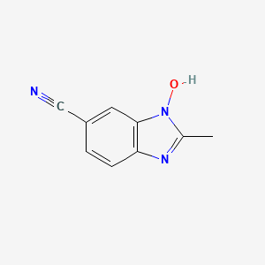 molecular formula C9H7N3O B3265478 1-Hydroxy-2-methyl-1H-benzimidazole-6-carbonitrile CAS No. 405314-03-6