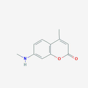 molecular formula C11H11NO2 B3265488 4-methyl-7-(methylamino)-2H-chromen-2-one CAS No. 40568-08-9