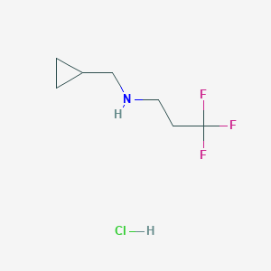 (Cyclopropylmethyl)(3,3,3-trifluoropropyl)amine hydrochloride