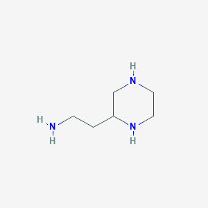 molecular formula C6H15N3 B3265516 2-Piperazin-2-ylethanamine CAS No. 405932-27-6