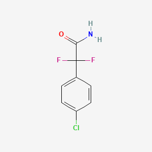 molecular formula C8H6ClF2NO B3265526 2-(4-氯苯基)-2,2-二氟乙酰胺 CAS No. 40626-55-9