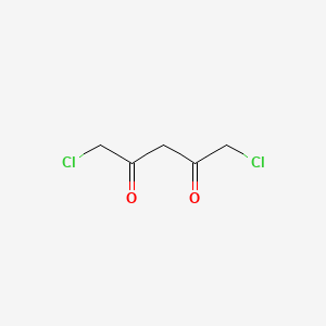 molecular formula C5H6Cl2O2 B3265534 1,5-Dichloropentane-2,4-dione CAS No. 40630-12-4