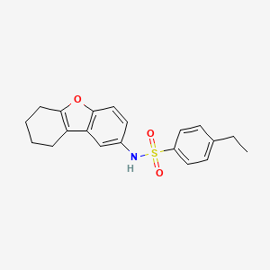 molecular formula C20H21NO3S B3265544 4-ethyl-N-(6,7,8,9-tetrahydrodibenzo[b,d]furan-2-yl)benzenesulfonamide CAS No. 406474-60-0
