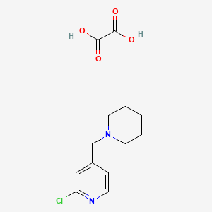 2-Chloro-4-(piperidin-1-ylmethyl)pyridine oxalate
