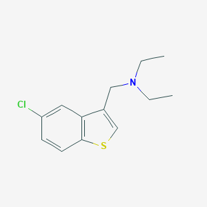 molecular formula C13H16ClNS B326555 N-[(5-chloro-1-benzothien-3-yl)methyl]-N-ethylethanamine 