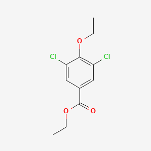 molecular formula C11H12Cl2O3 B3265579 Ethyl 3,5-dichloro-4-ethoxybenzoate CAS No. 40689-34-7