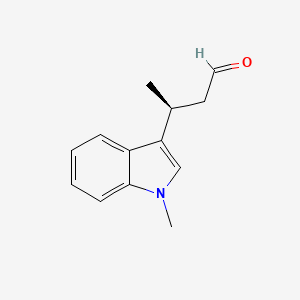 molecular formula C13H15NO B3265594 (3S)-(+)-3-(1-Methyl-1H-indol-3-yl)-1-butyraldehyde CAS No. 406920-65-8