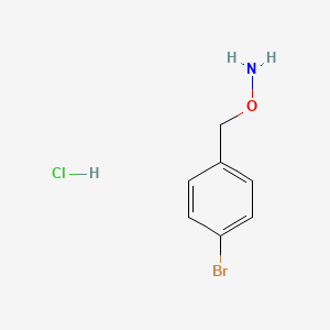 molecular formula C7H9BrClNO B3265622 O-(4-Bromobenzyl)hydroxylamine hydrochloride CAS No. 40780-59-4